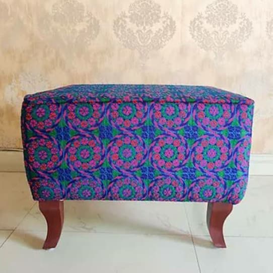 Green Ottoman Stool